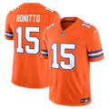 Men's Denver Broncos Nik Bonitto Orange Alternate Mile High Collection 1977 Throwback Vapor F.U.S.E. Stitched Limited Jersey