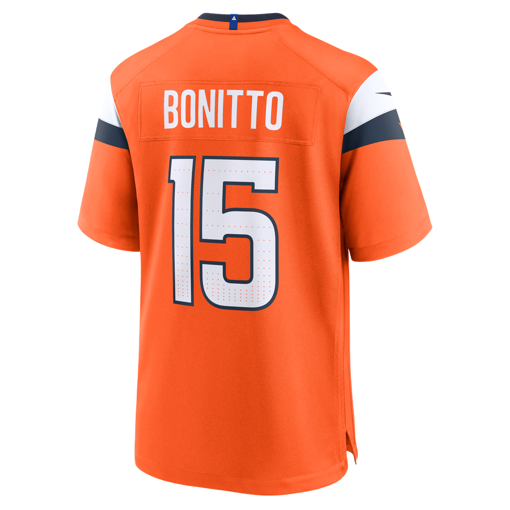 Men's Denver Broncos Nik Bonitto Orange Team Game Jersey