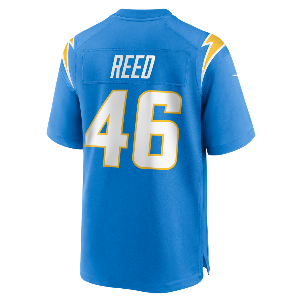 Men's Los Angeles Chargers Nikko Reed Powder Blue Team Game Jersey