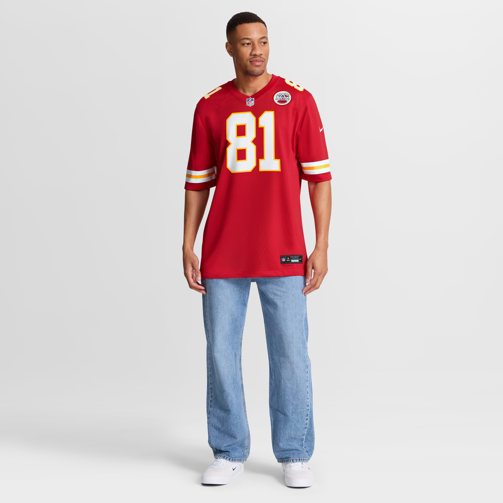 Men's Kansas City Chiefs Nikko Remigio Red Team Game Jersey