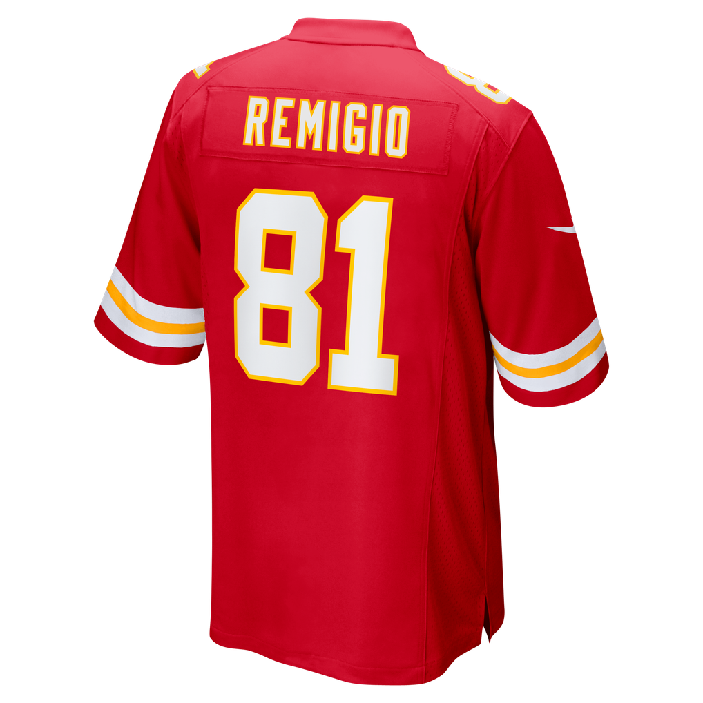 Men's Kansas City Chiefs Nikko Remigio Red Team Game Jersey