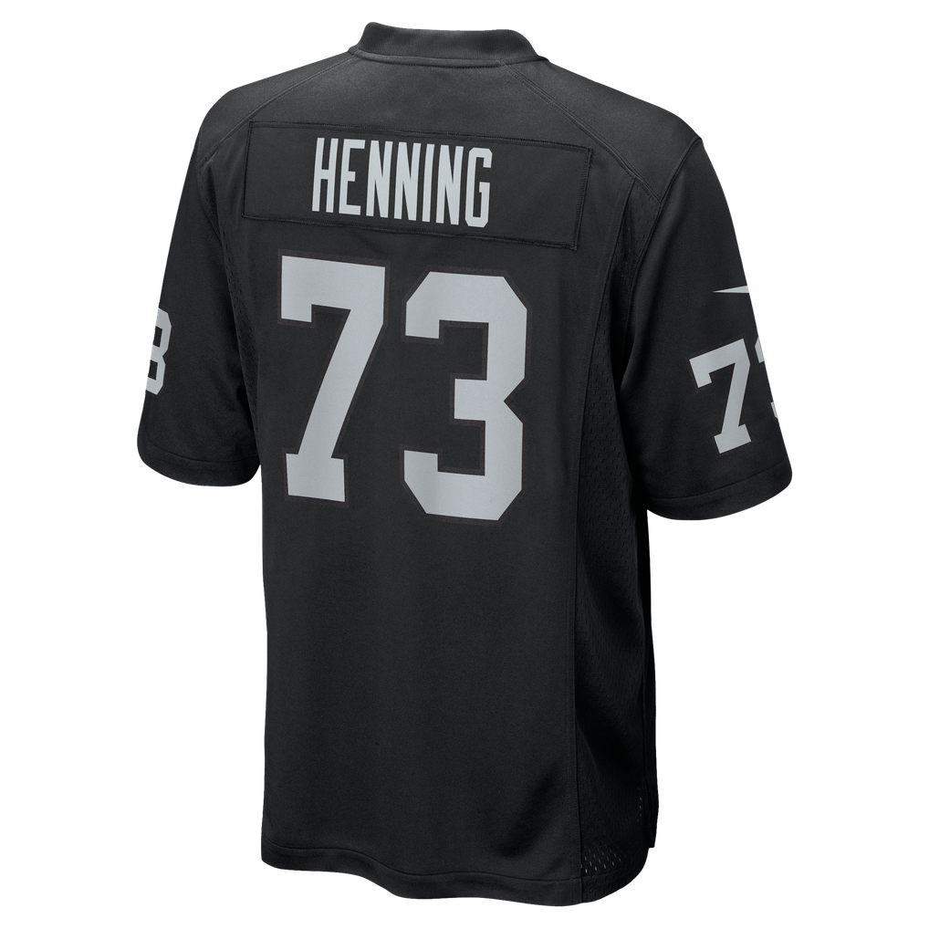 Men's Las Vegas Raiders Niklas Henning Black Team Game Jersey