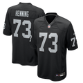 Men's Las Vegas Raiders Niklas Henning Black Team Game Jersey