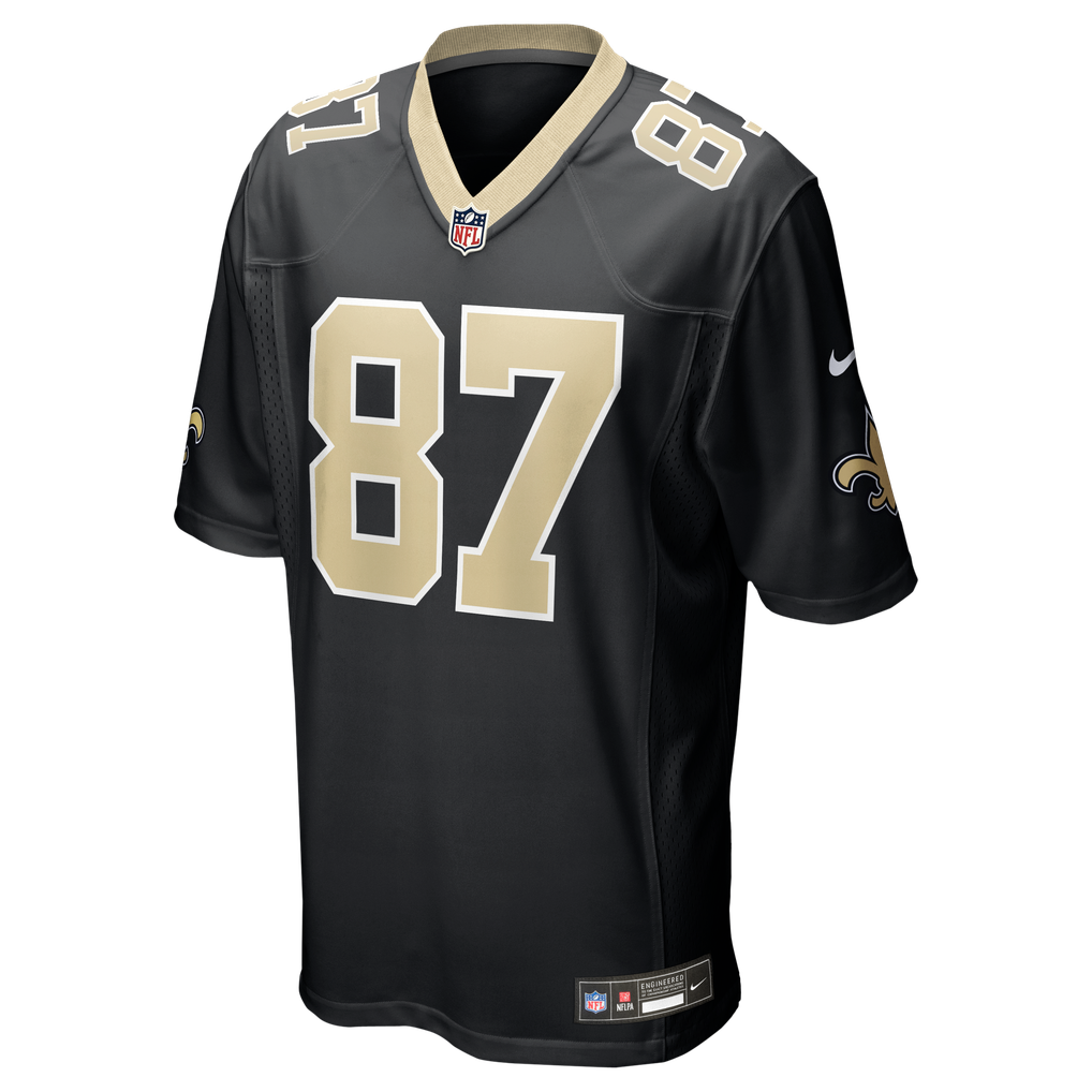 Men's New Orleans Saints Noah Fant Black Team Game Jersey