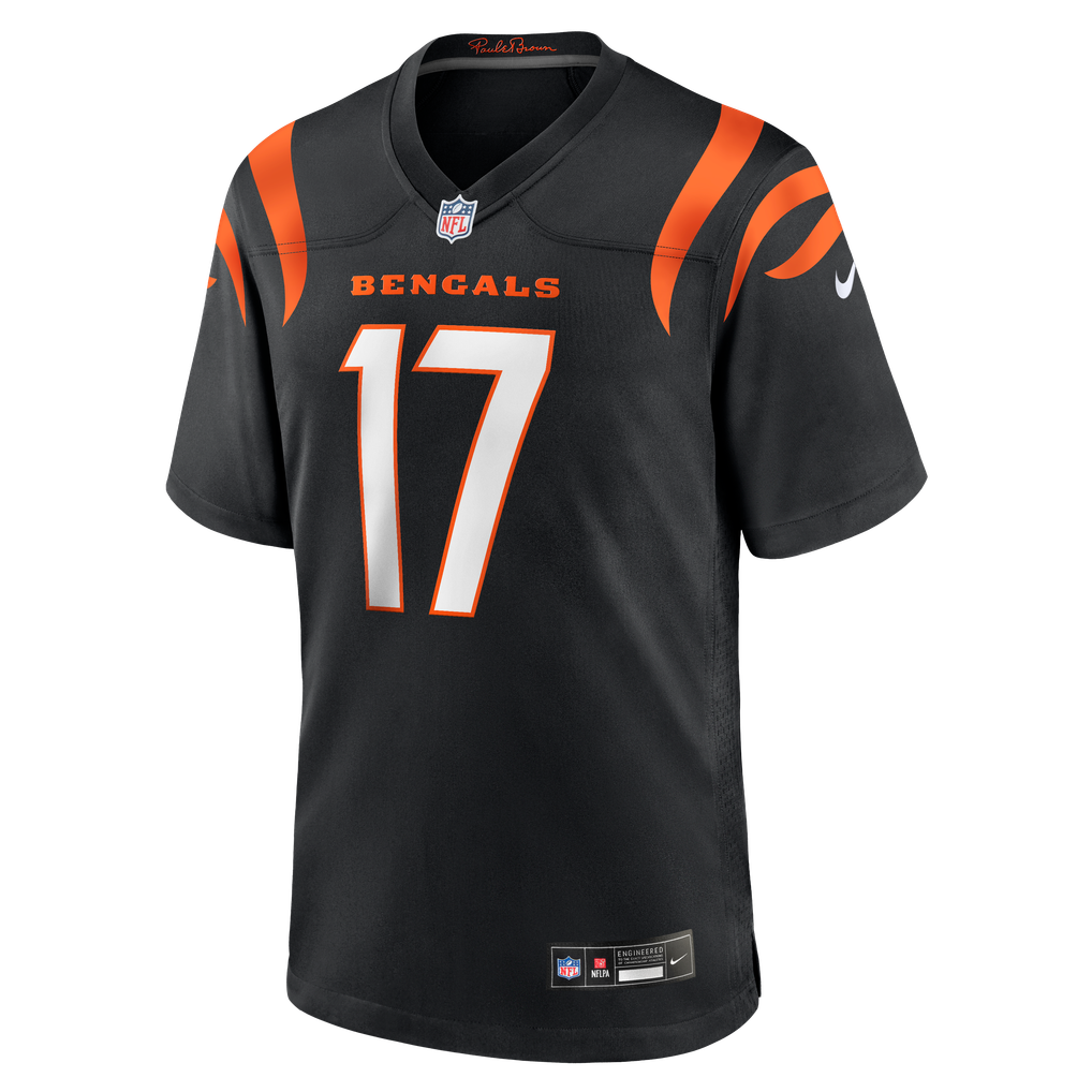 Men's Cincinnati Bengals Noah Thomas Black Team Game Jersey