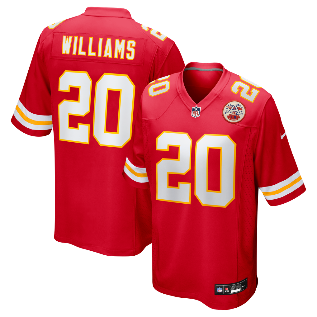 Men's Kansas City Chiefs Nohl Williams Red Team Game Jersey