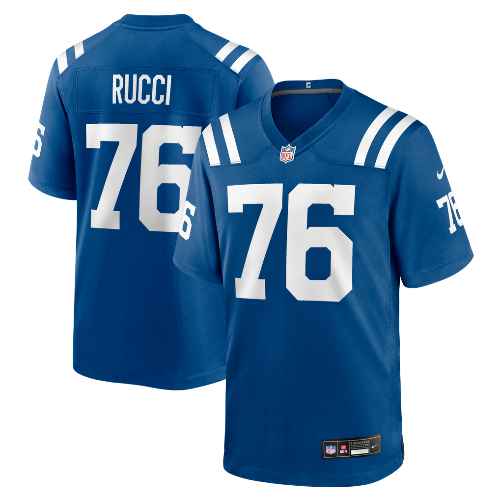 Men's Indianapolis Colts Nolan Rucci Royal Team Game Jersey