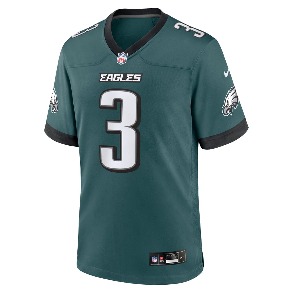 Men's Philadelphia Eagles Nolan Smith Jr. Midnight Green Team Game Jersey