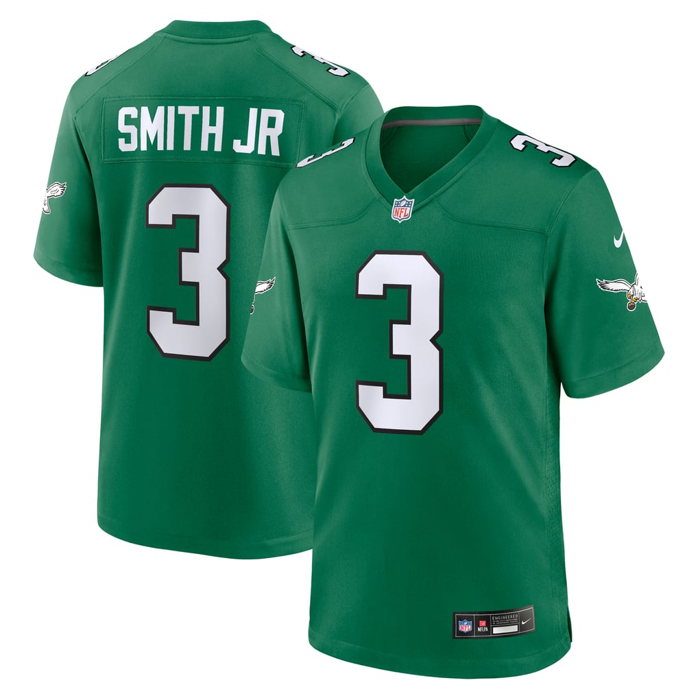 Men's Philadelphia Eagles Nolan Smith Kelly Green Alternate Game Jersey
