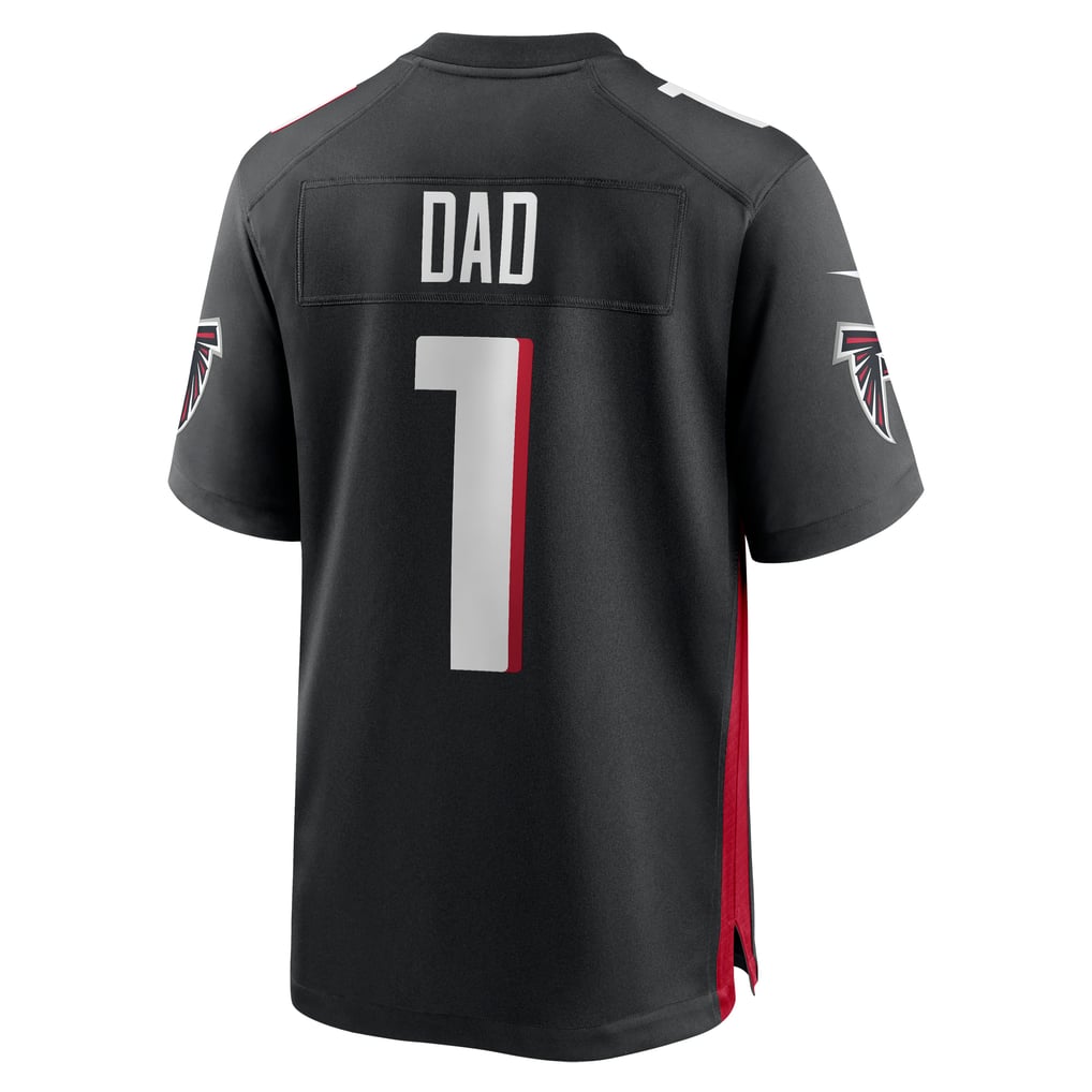 Men's Atlanta Falcons Number 1 Dad Black Game Jersey