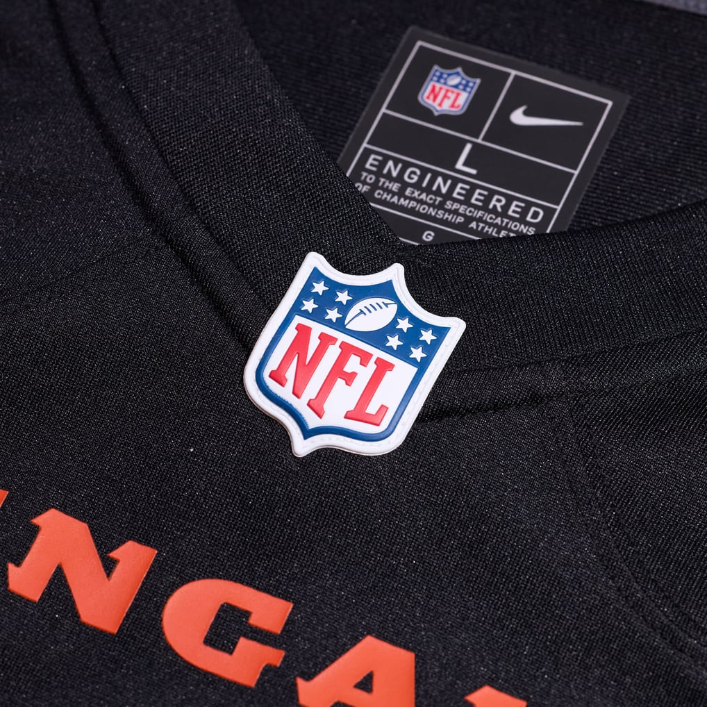 Men's Cincinnati Bengals Number 1 Dad Black Game Jersey