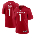 Men's Arizona Cardinals Number 1 Dad Cardinal Game Jersey