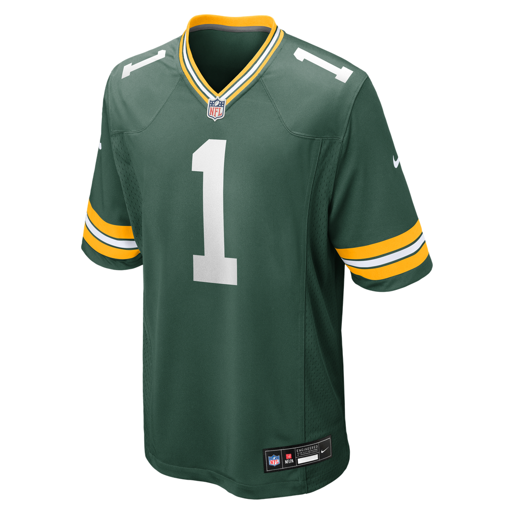 Men's Green Bay Packers Number 1 Dad Green Game Jersey