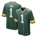 Men's Green Bay Packers Number 1 Dad Green Game Jersey