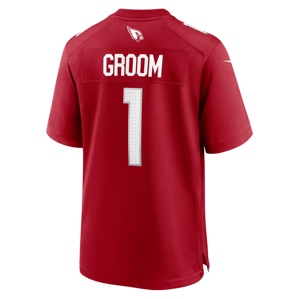 Men's Arizona Cardinals Number 1 Groom Cardinal Game Jersey