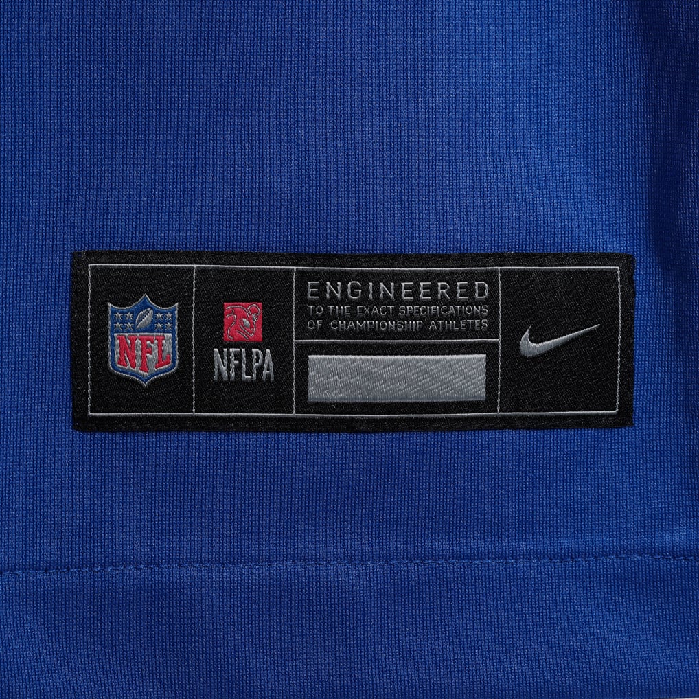 Men's New York Giants Number 1 Groom Royal Game Jersey