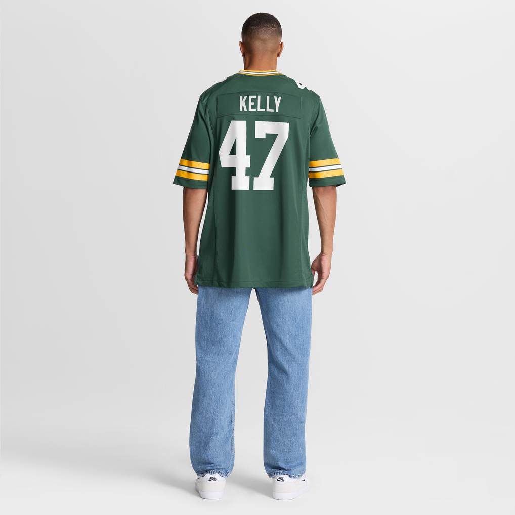 Men's Green Bay Packers Nyjalik Kelly Green Team Game Jersey