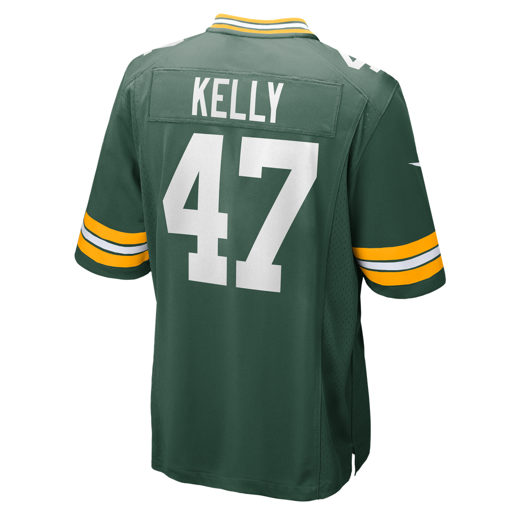 Men's Green Bay Packers Nyjalik Kelly Green Team Game Jersey