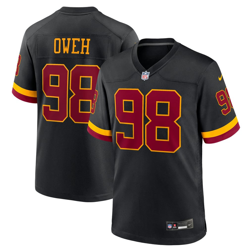 Men's Washington Commanders Odafe Oweh Black Hail Raiser Alternate Game Jersey