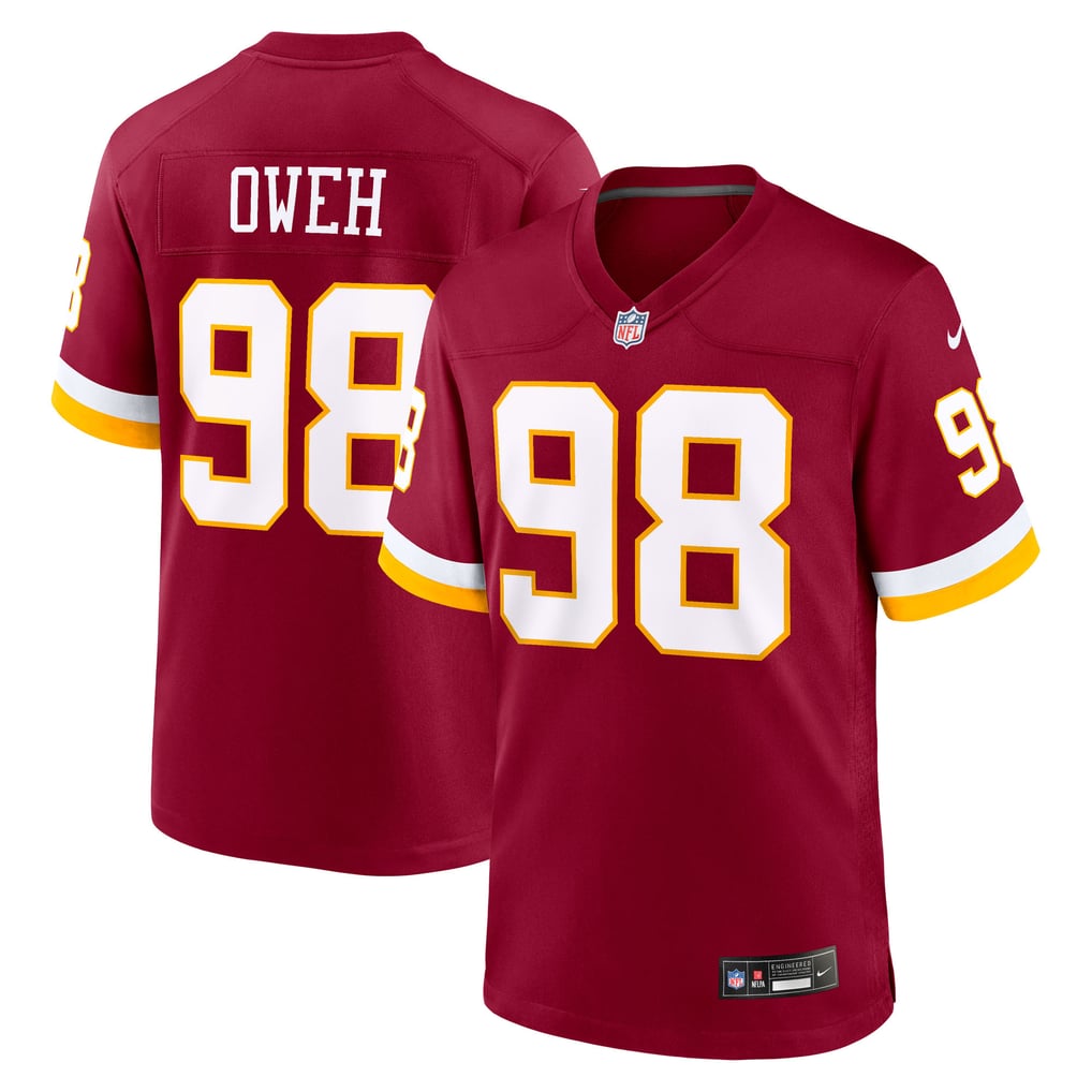 Men's Washington Commanders Odafe Oweh Burgundy Game Jersey