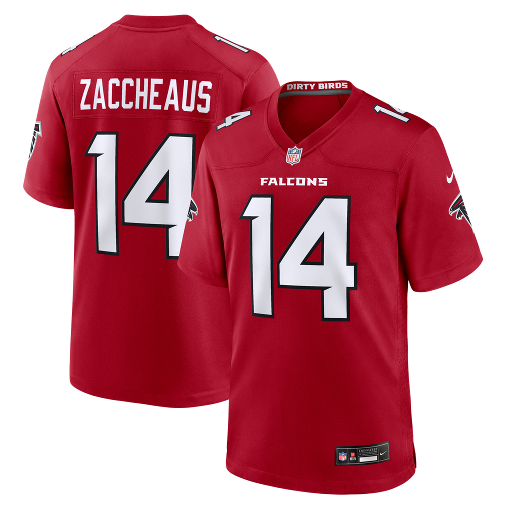 Men's Atlanta Falcons Olamide Zaccheaus Red Team Game Jersey