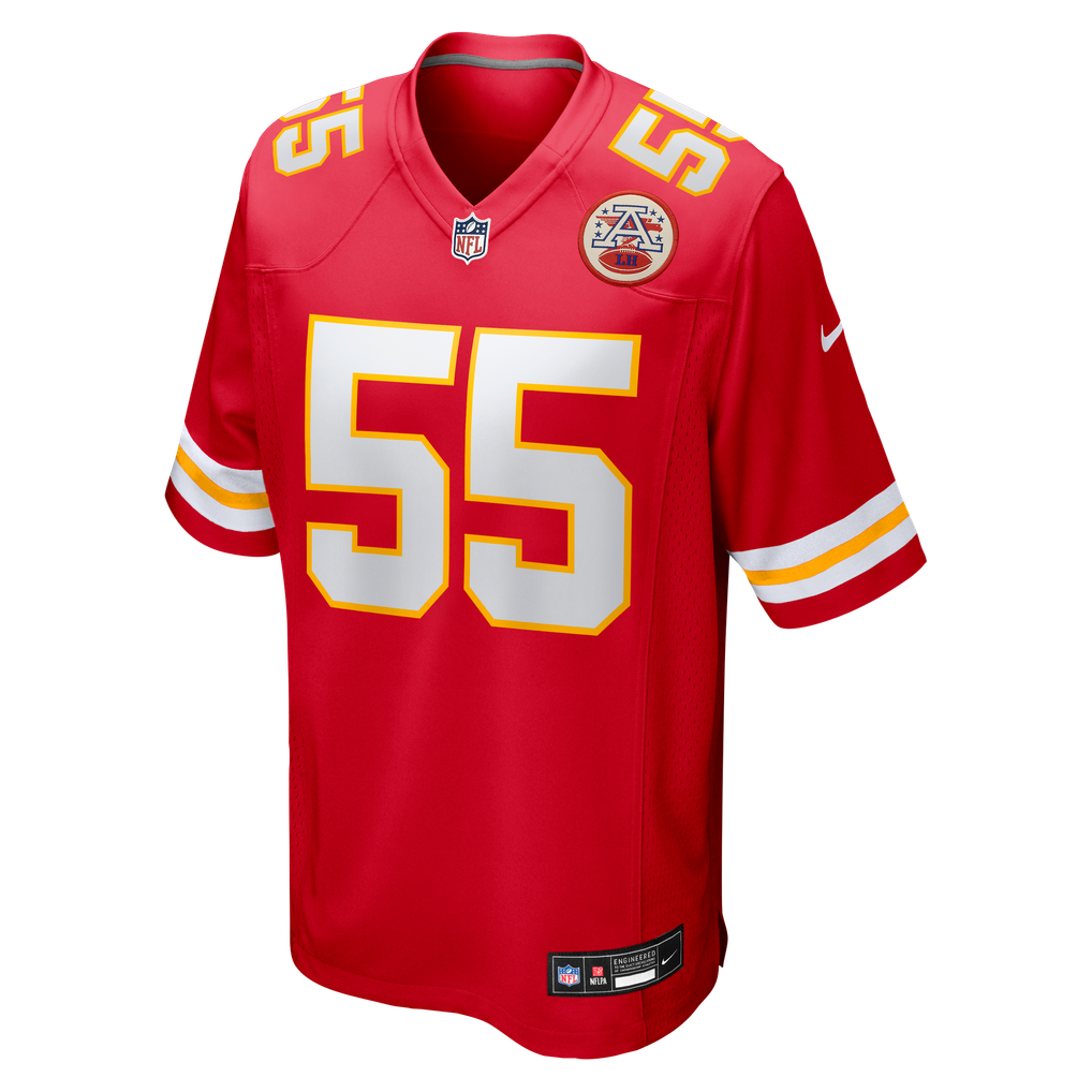 Men's Kansas City Chiefs Omarr Norman-Lott Red Team Game Jersey