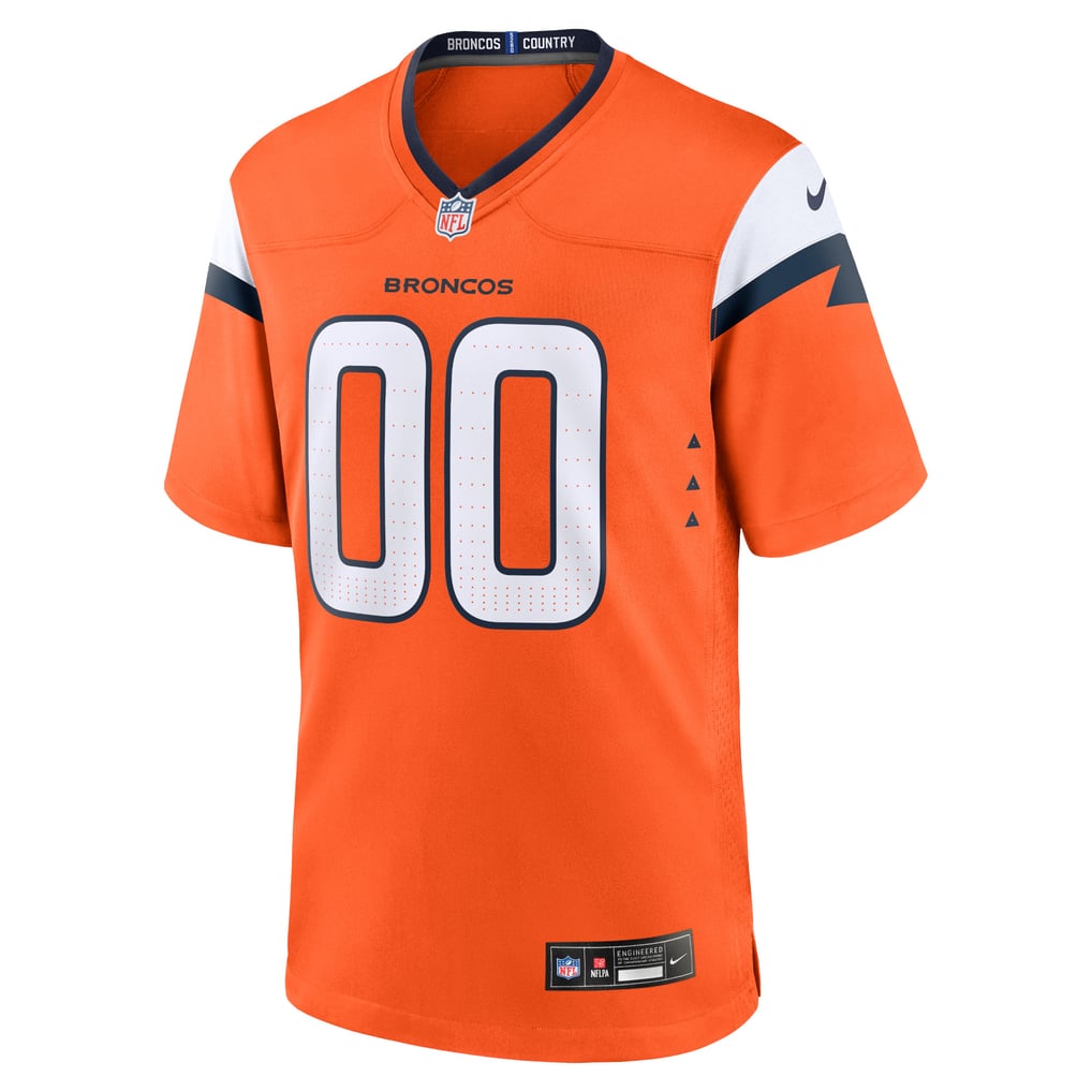 Men's Denver Broncos Orange Team Custom Game Jersey