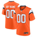 Men's Denver Broncos Orange Team Custom Game Jersey
