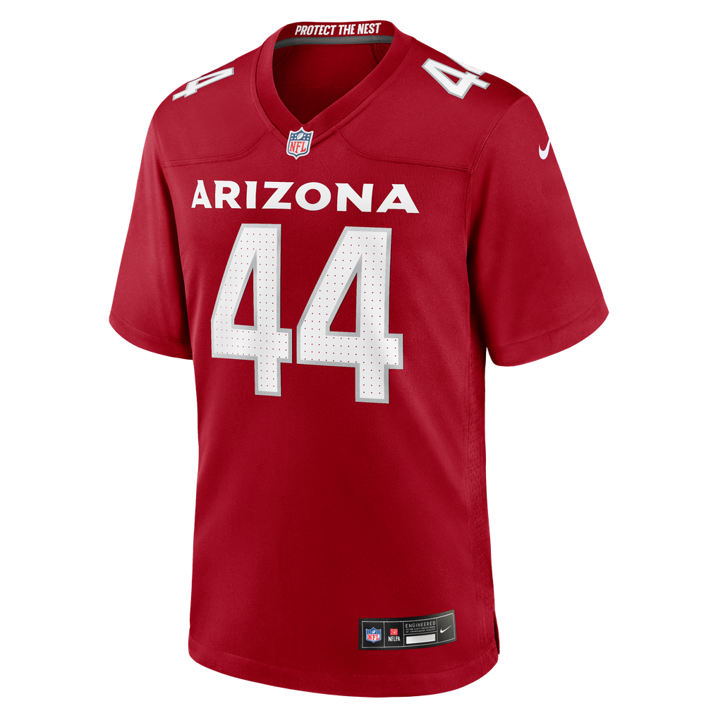 Men's Arizona Cardinals Owen Pappoe Cardinal Team Game Jersey