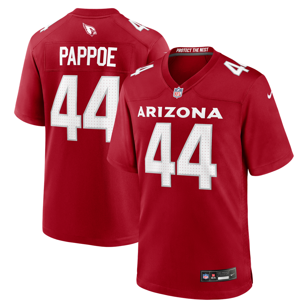 Men's Arizona Cardinals Owen Pappoe Cardinal Team Game Jersey