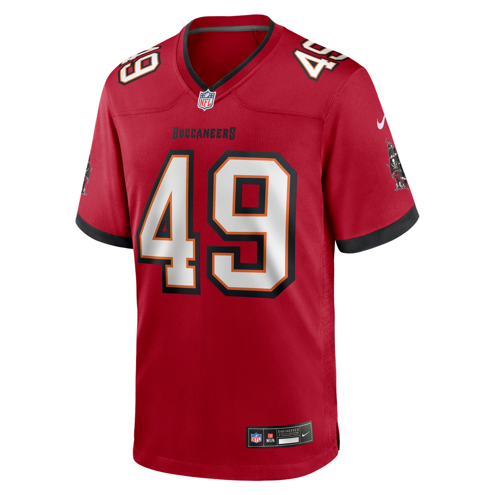 Men's Tampa Bay Buccaneers Owen Wright Red Team Game Jersey