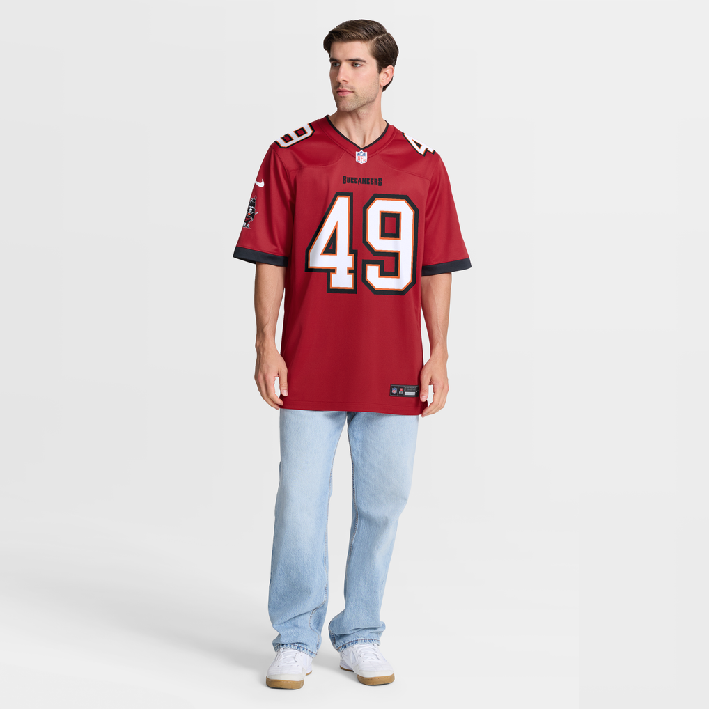 Men's Tampa Bay Buccaneers Owen Wright Red Team Game Jersey