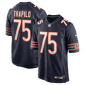 Men's Chicago Bears Ozzy Trapilo Navy Team Game Jersey