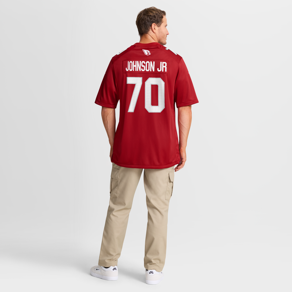 Men's Arizona Cardinals Paris Johnson Jr. Cardinal Game Jersey
