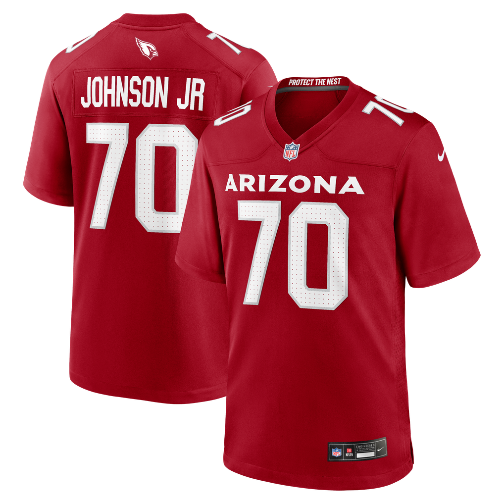 Men's Arizona Cardinals Paris Johnson Jr. Cardinal Game Jersey