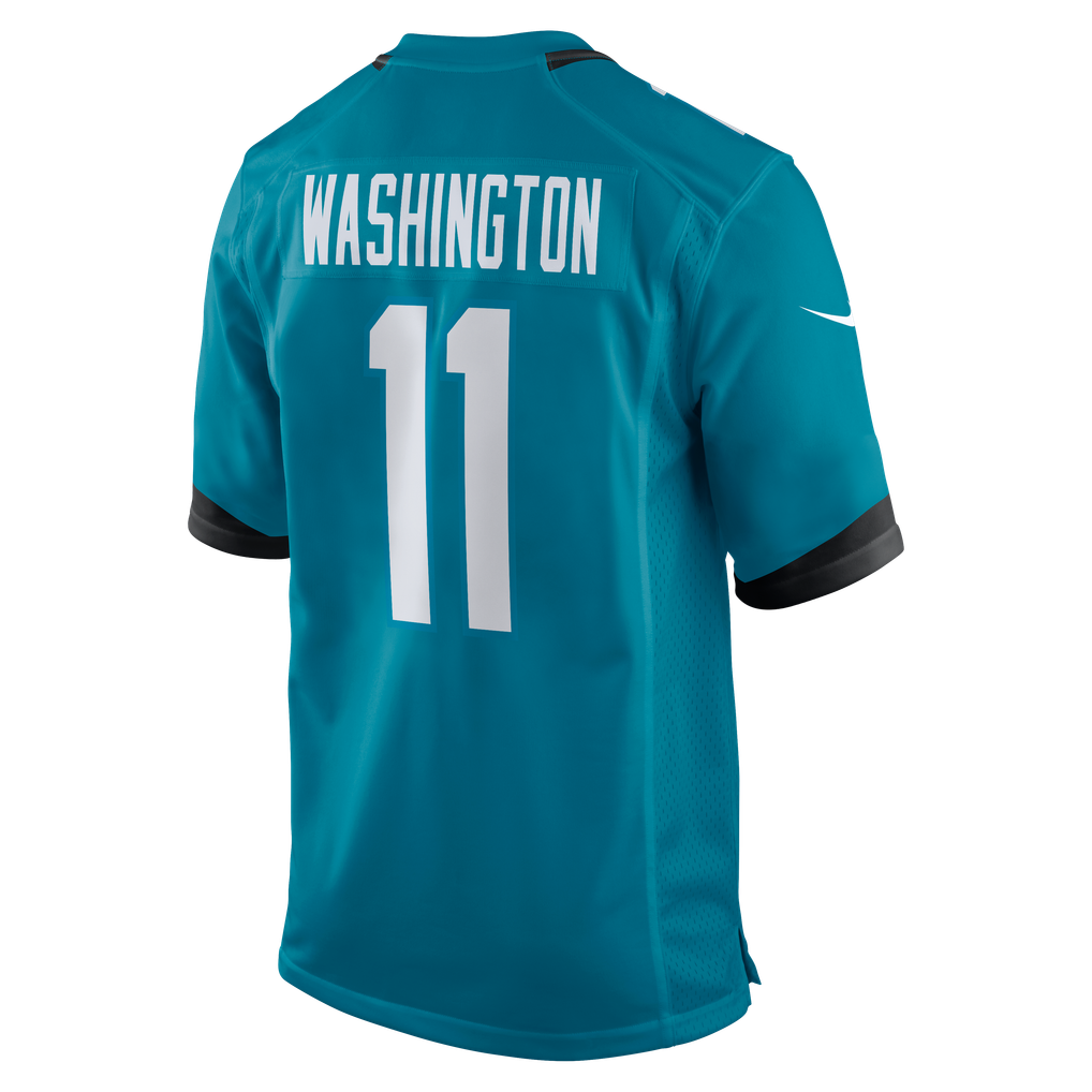 Men's Jacksonville Jaguars Parker Washington Teal Team Game Jersey