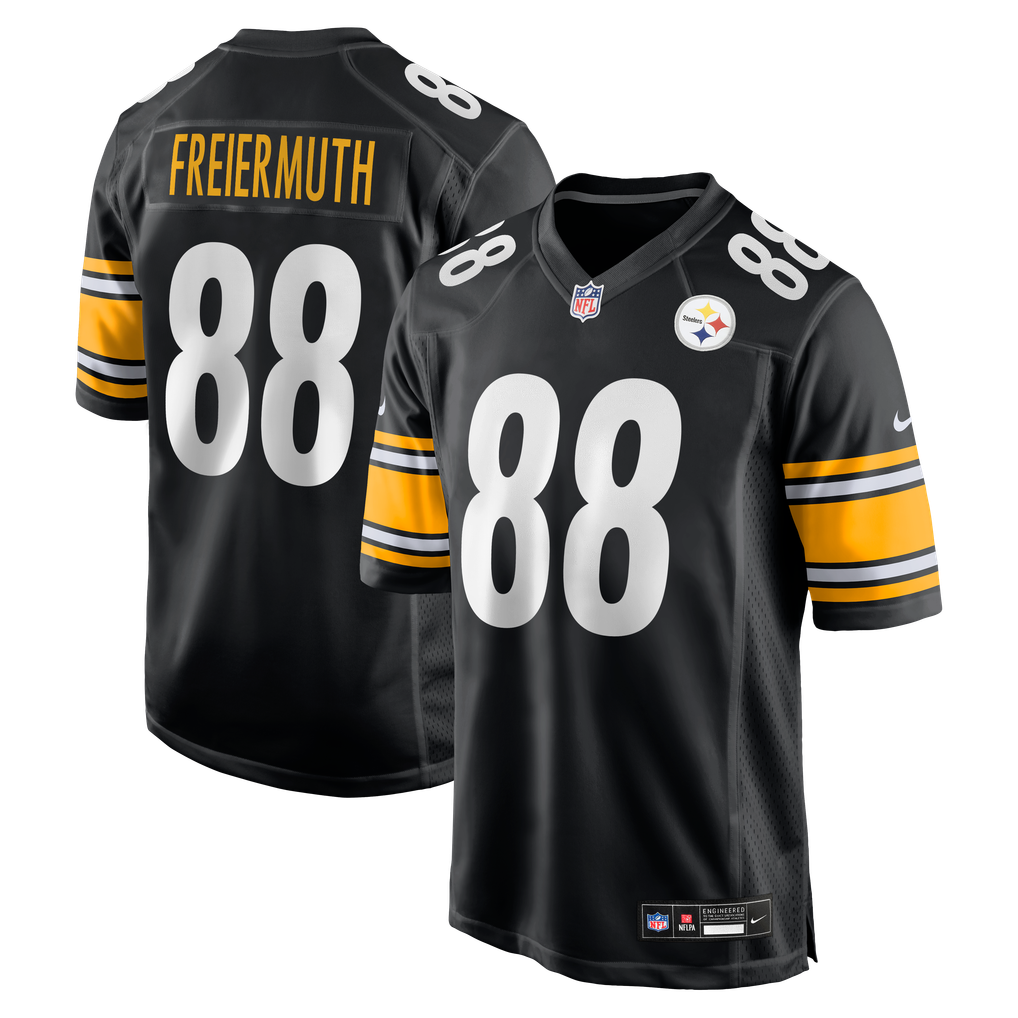 Men's Pittsburgh Steelers Pat Freiermuth Black Game Jersey