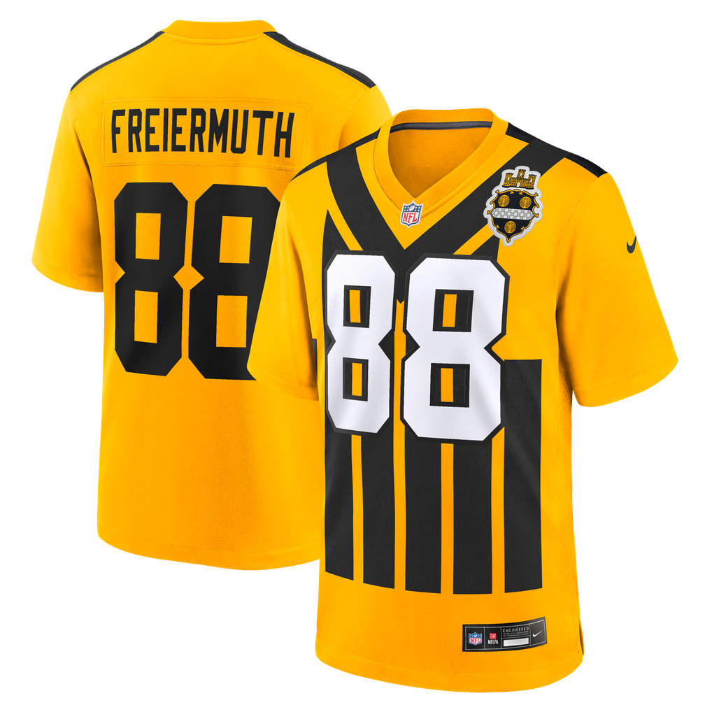 Men's Pittsburgh Steelers Pat Freiermuth Gold Alternate 1933 Throwback Game Jersey