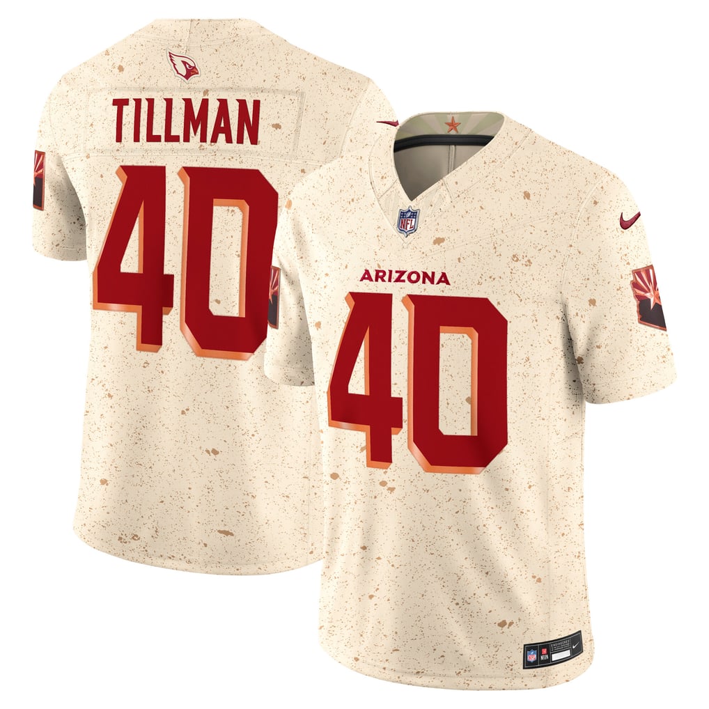 Men's Arizona Cardinals Pat Tillman Natural Rivalries Collection Stitched Limited Jersey