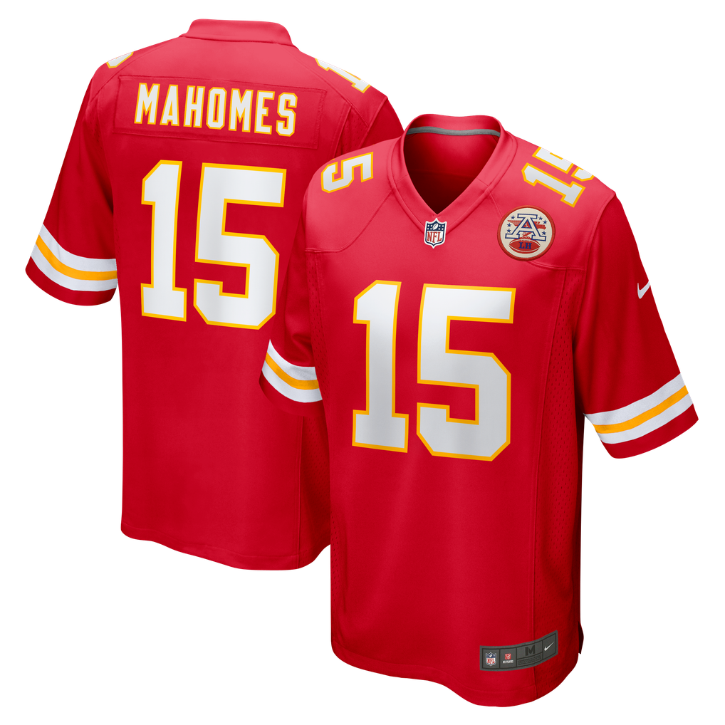 Men's Kansas City Chiefs Patrick Mahomes Red Game Jersey