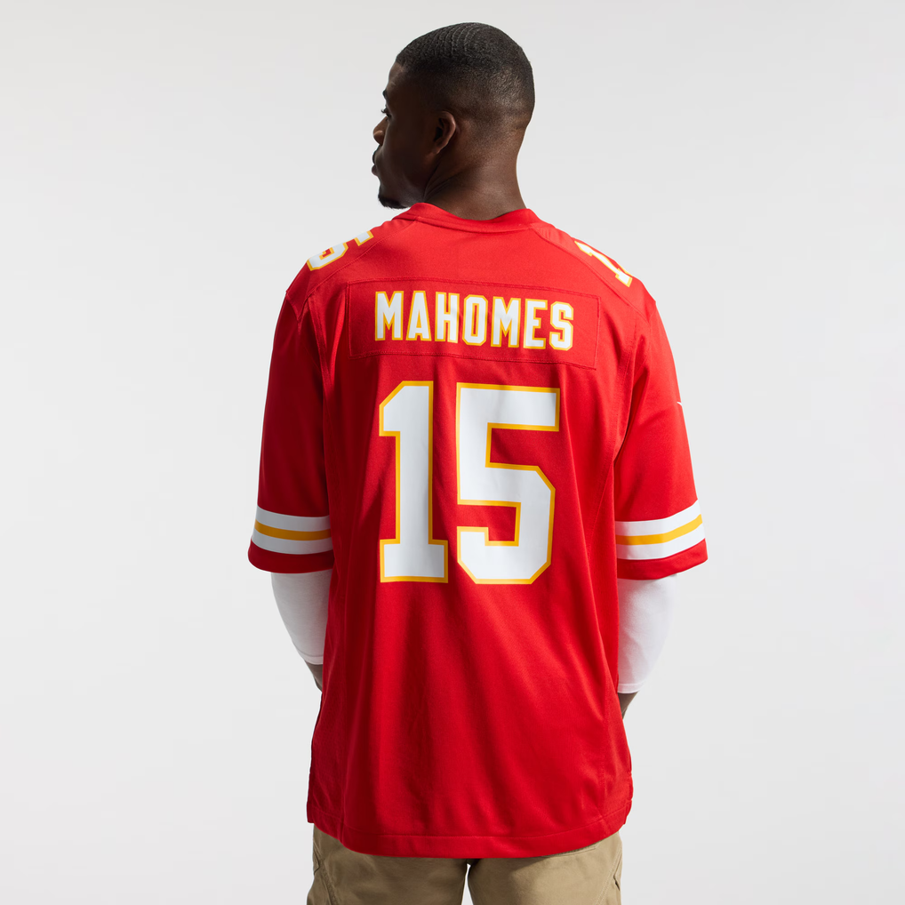 Men's Kansas City Chiefs Patrick Mahomes Red Game Jersey