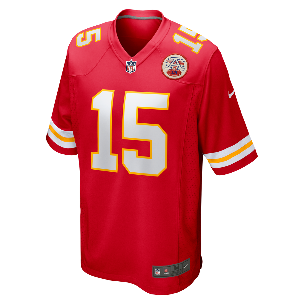 Men's Kansas City Chiefs Patrick Mahomes Red Game Jersey