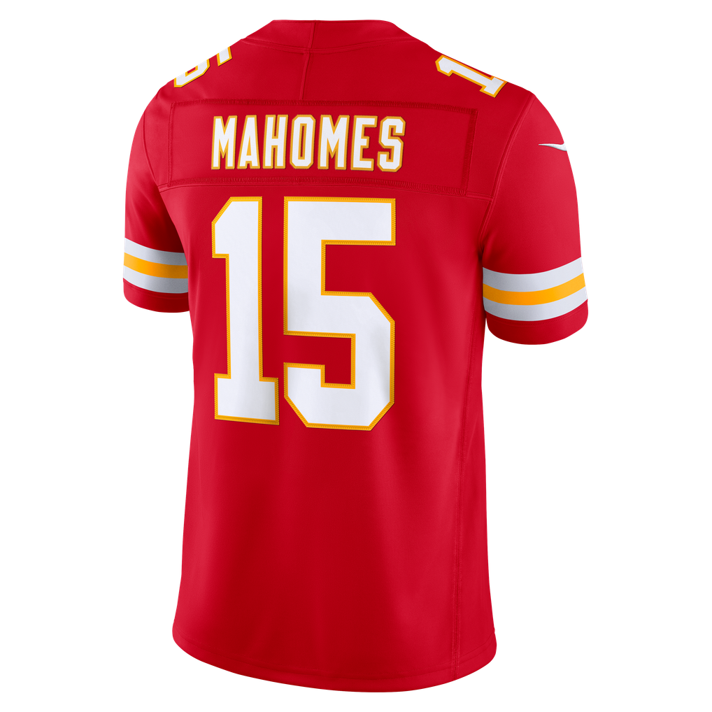 Men's Kansas City Chiefs Patrick Mahomes Red Team Vapor F.U.S.E. Stitched Limited Jersey