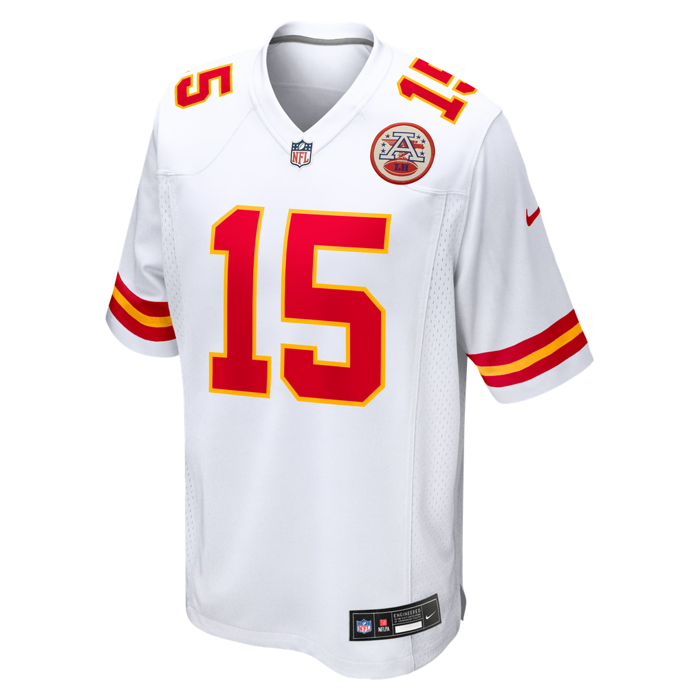 Men's Kansas City Chiefs Patrick Mahomes White Game Jersey