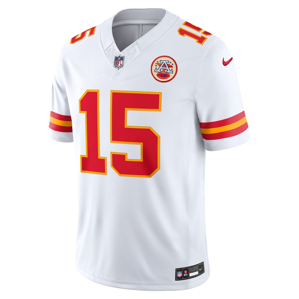 Men's Kansas City Chiefs Patrick Mahomes White Vapor F.U.S.E. Stitched Limited Jersey
