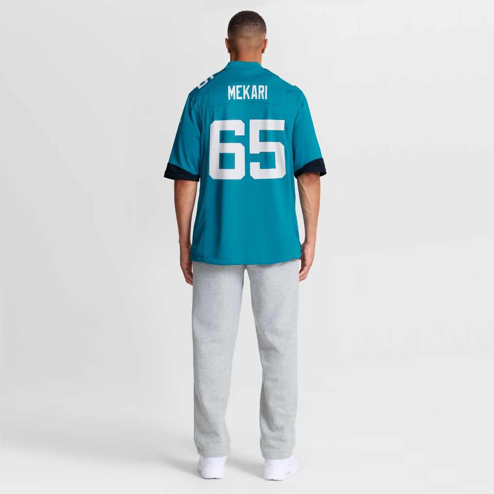 Men's Jacksonville Jaguars Patrick Mekari Teal Team Game Jersey