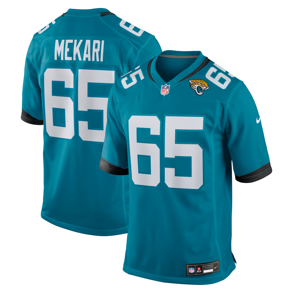 Men's Jacksonville Jaguars Patrick Mekari Teal Team Game Jersey