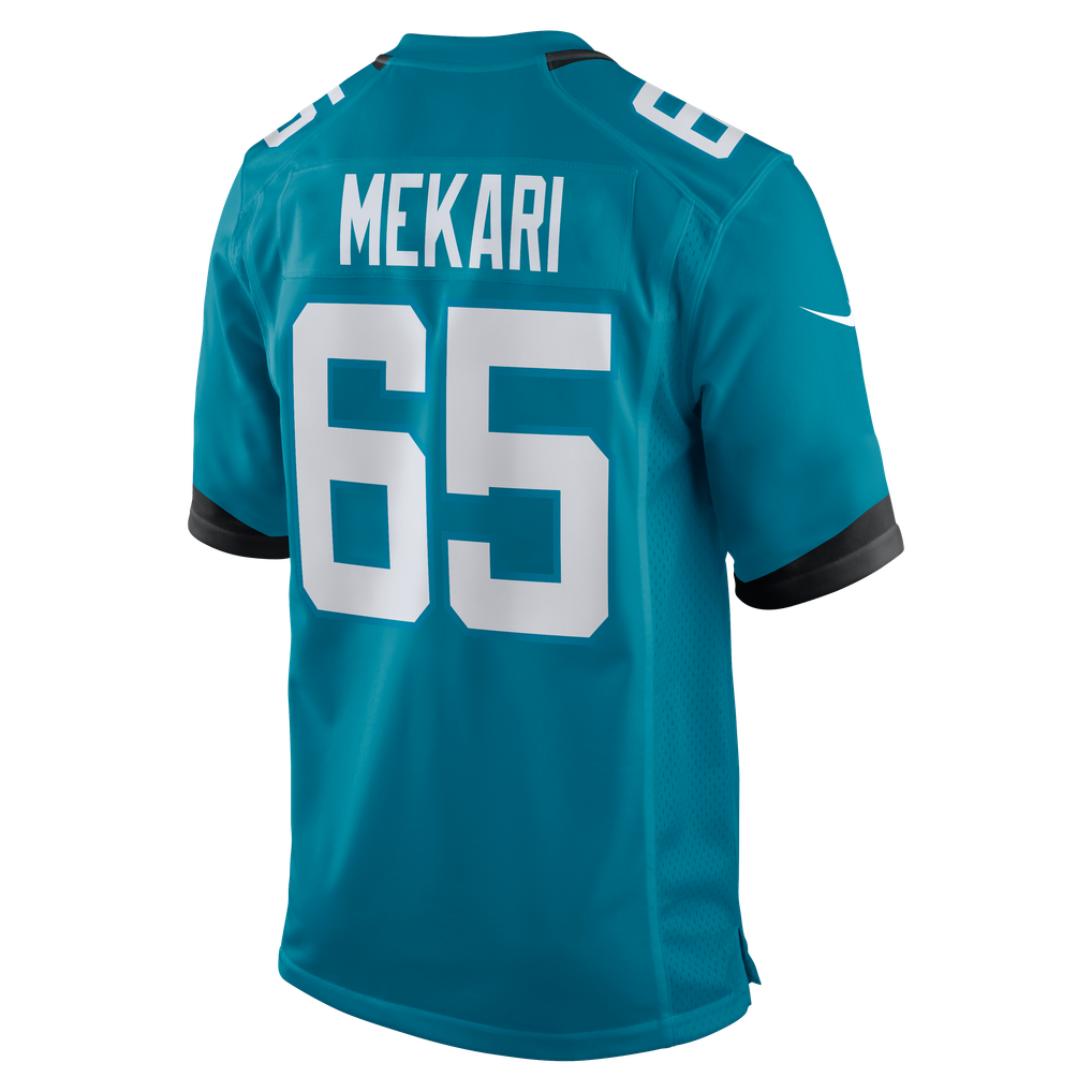 Men's Jacksonville Jaguars Patrick Mekari Teal Team Game Jersey