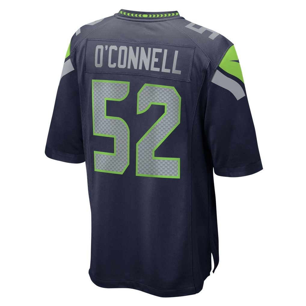 Men's Seattle Seahawks Patrick O'Connell College Navy Team Game Jersey