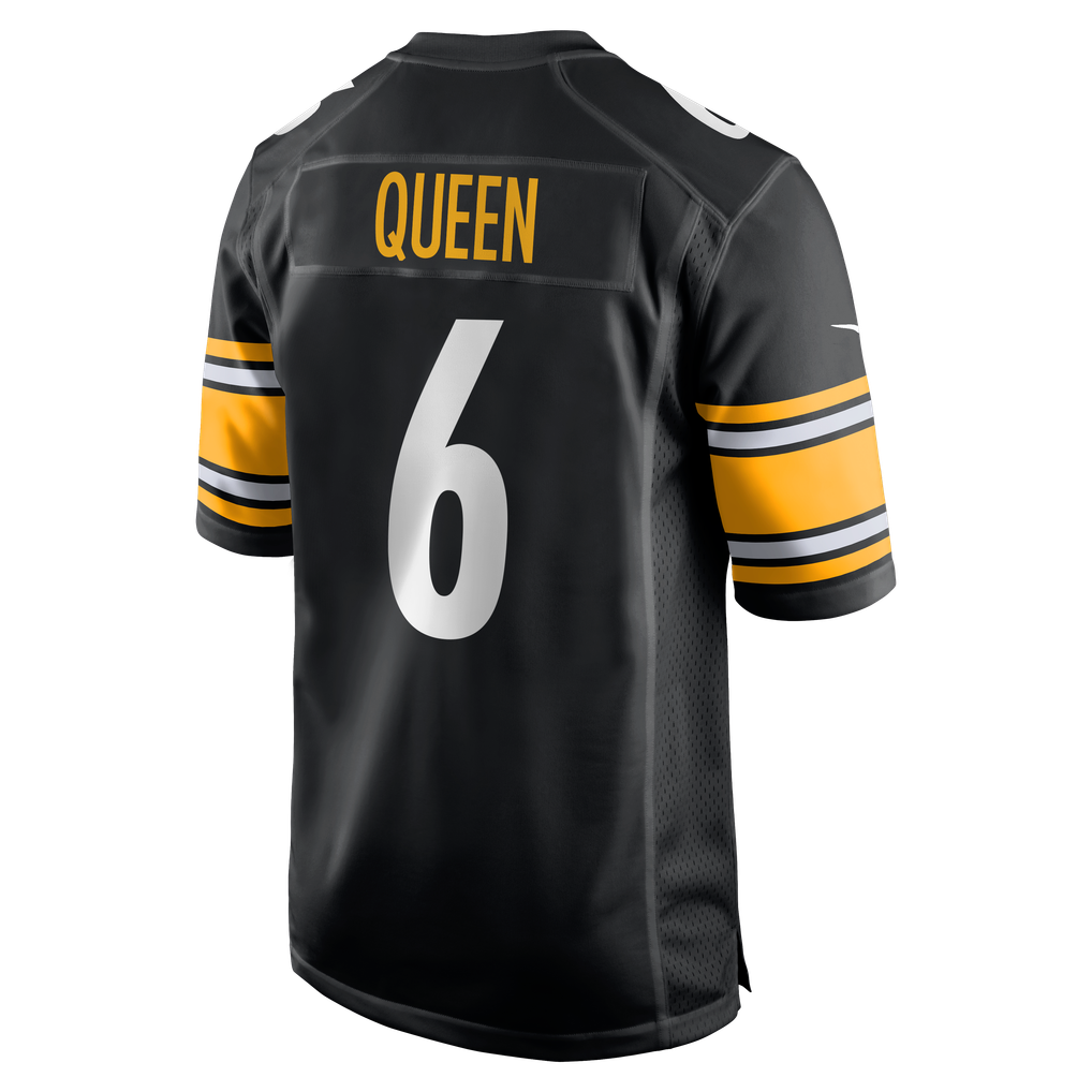 Men's Pittsburgh Steelers Patrick Queen Black Game Jersey